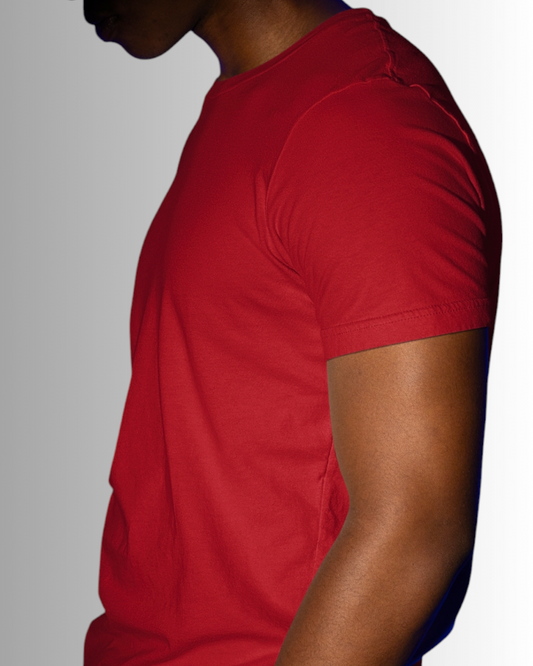 Red Cotton T-shirt Men's