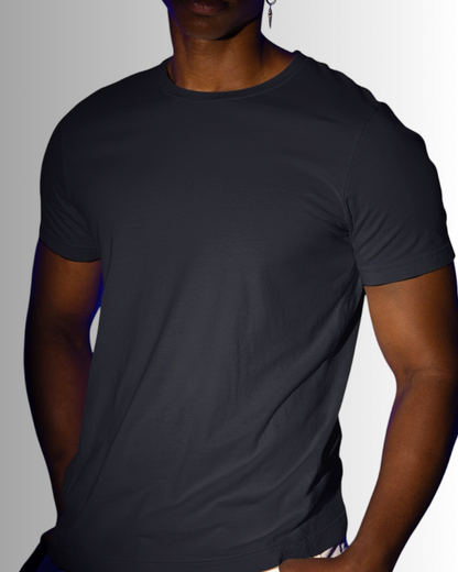 Black Cotton T-shirt Men's