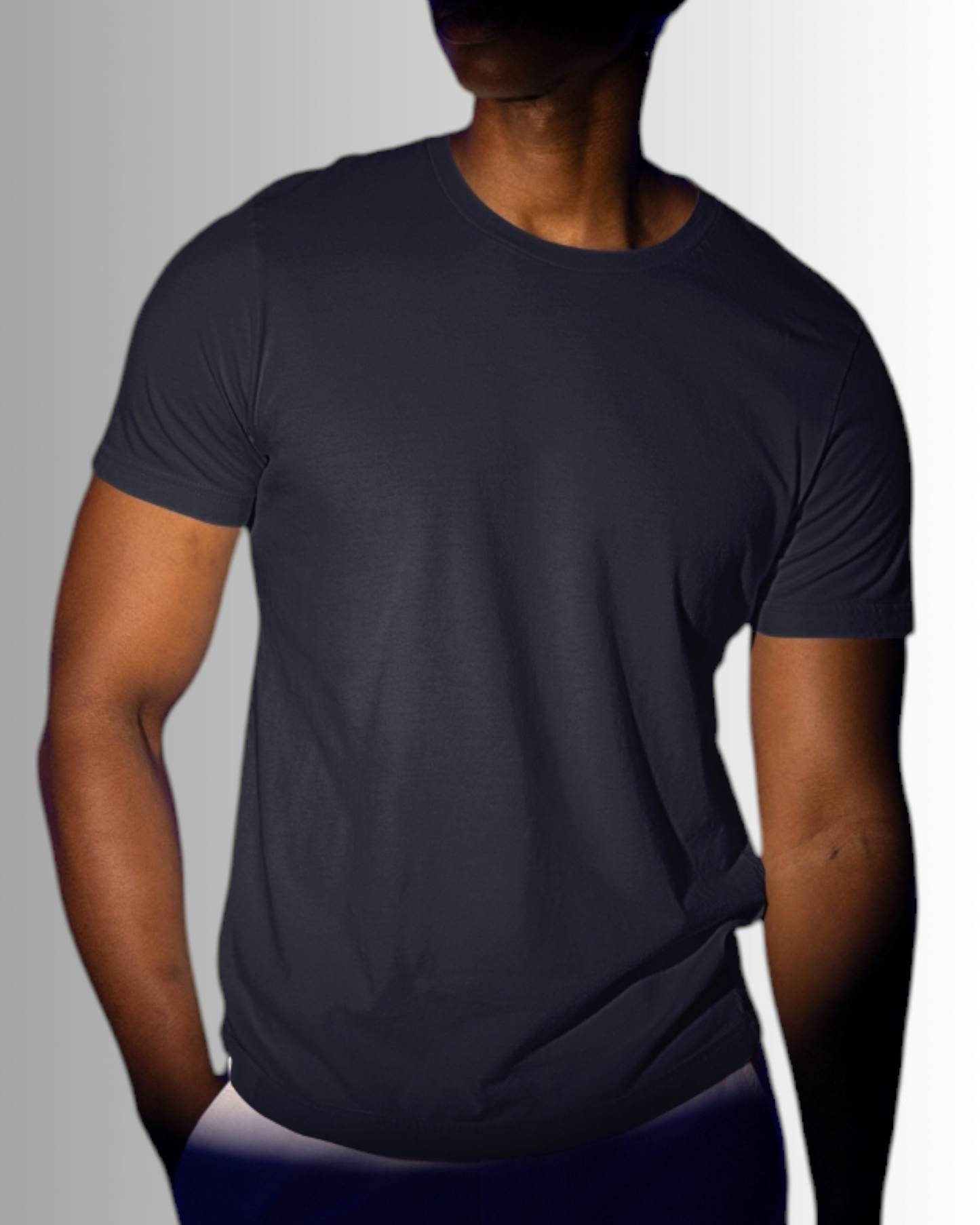 Black Cotton T-shirt Men's