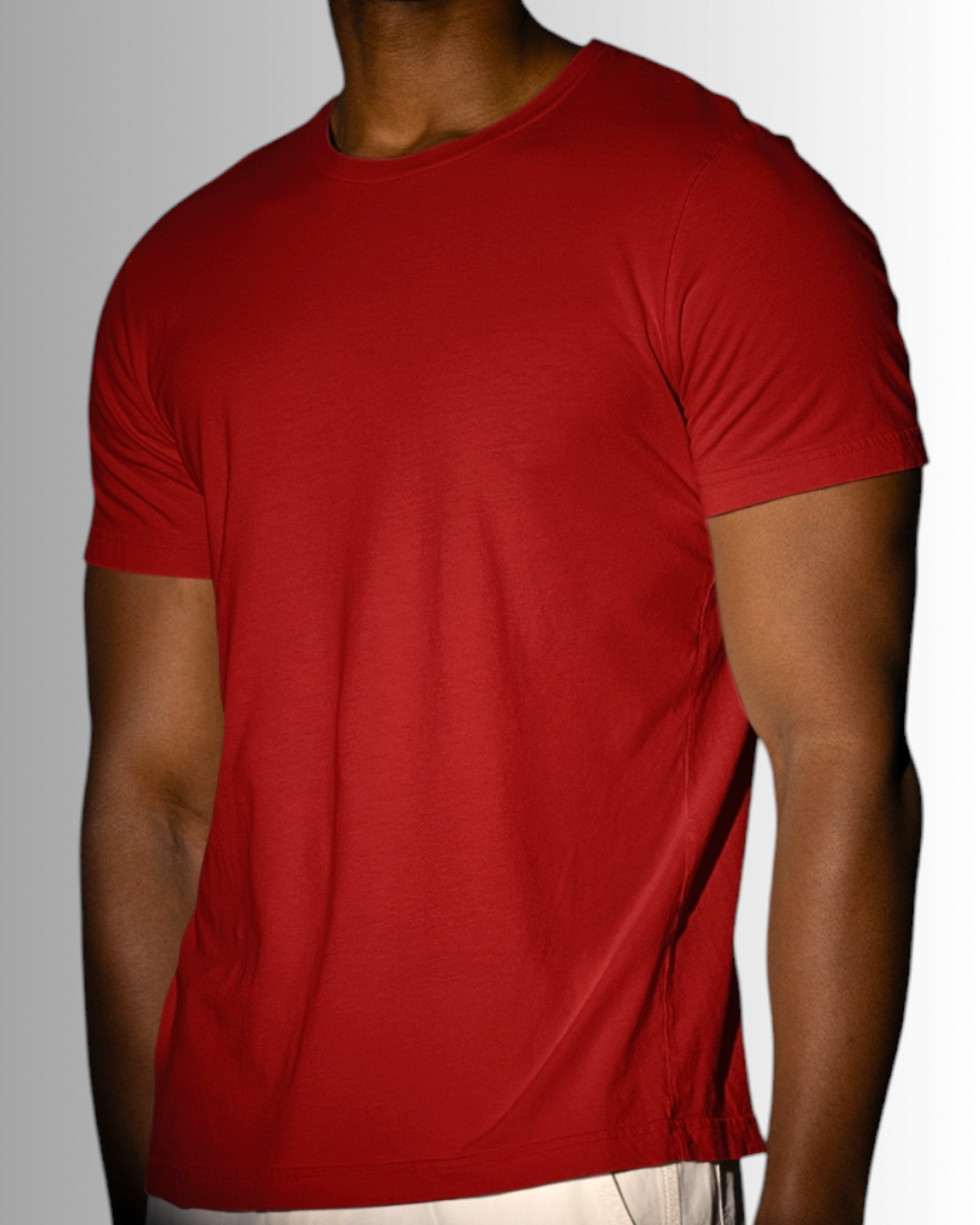 Red Cotton T-shirt Men's