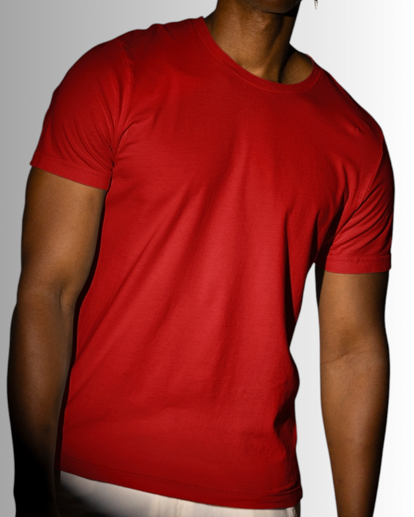 Red Cotton T-shirt Men's