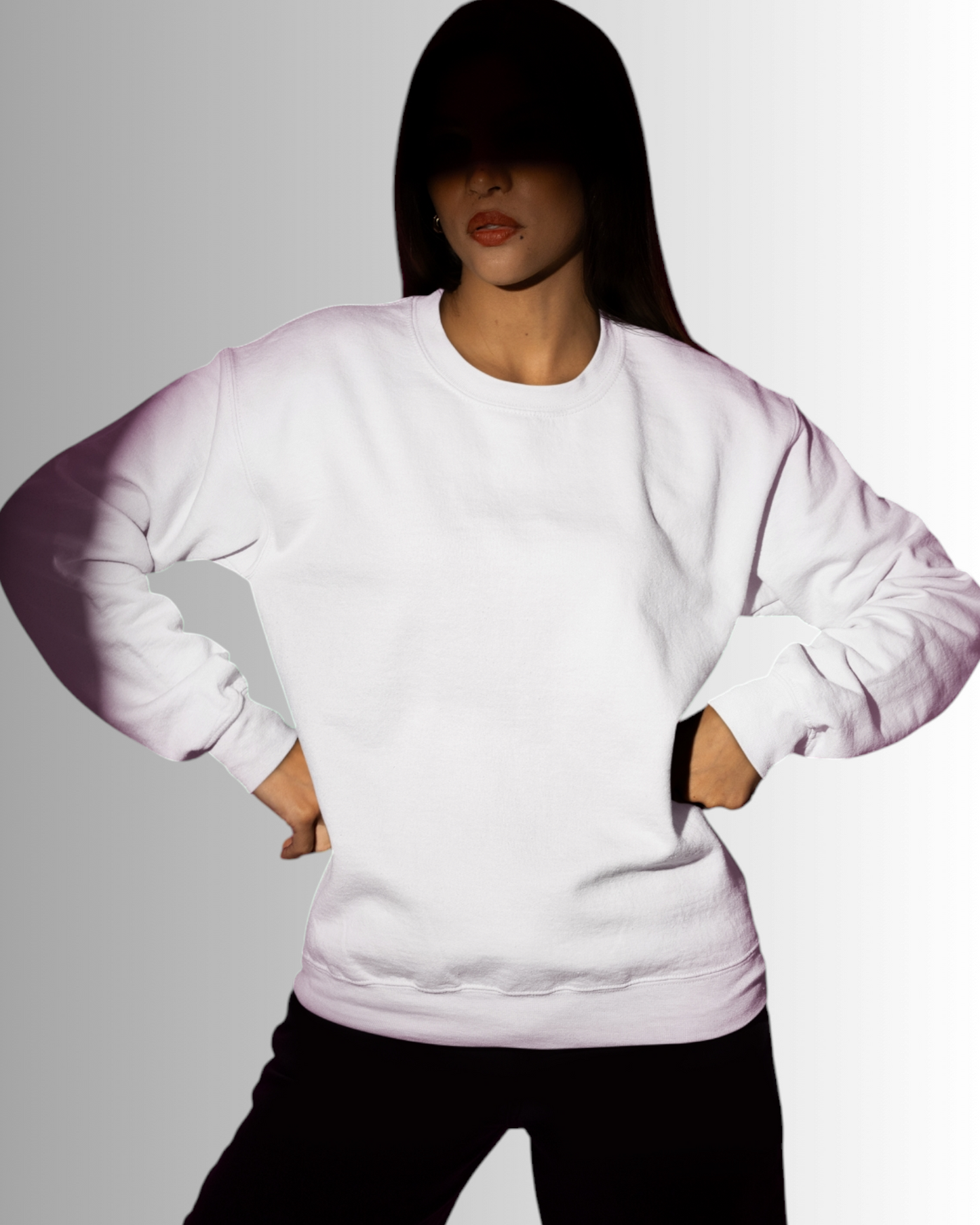 White Cotton Sweatshirt Women's