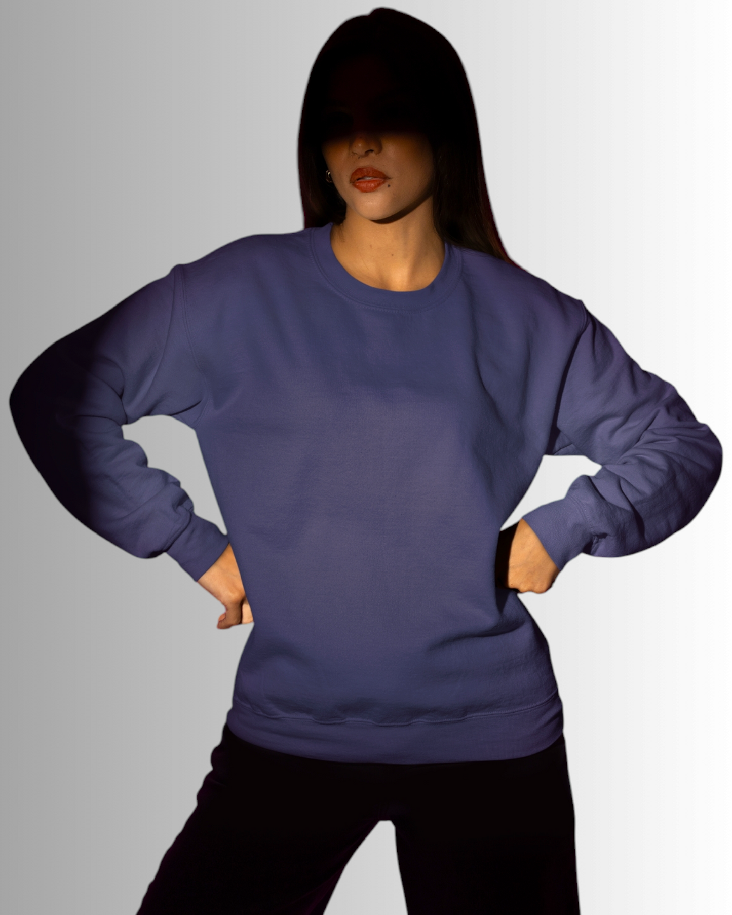 Navy Blue Sweatshirt T-shirt Women's