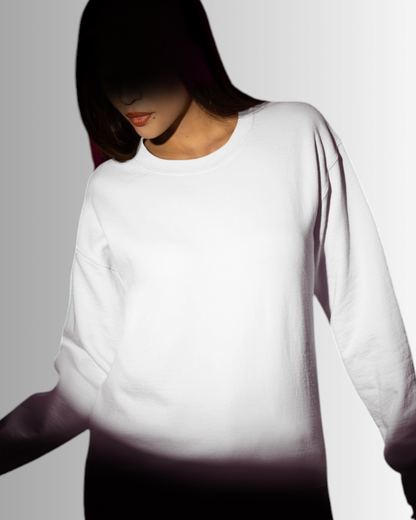 White Cotton Sweatshirt Women's