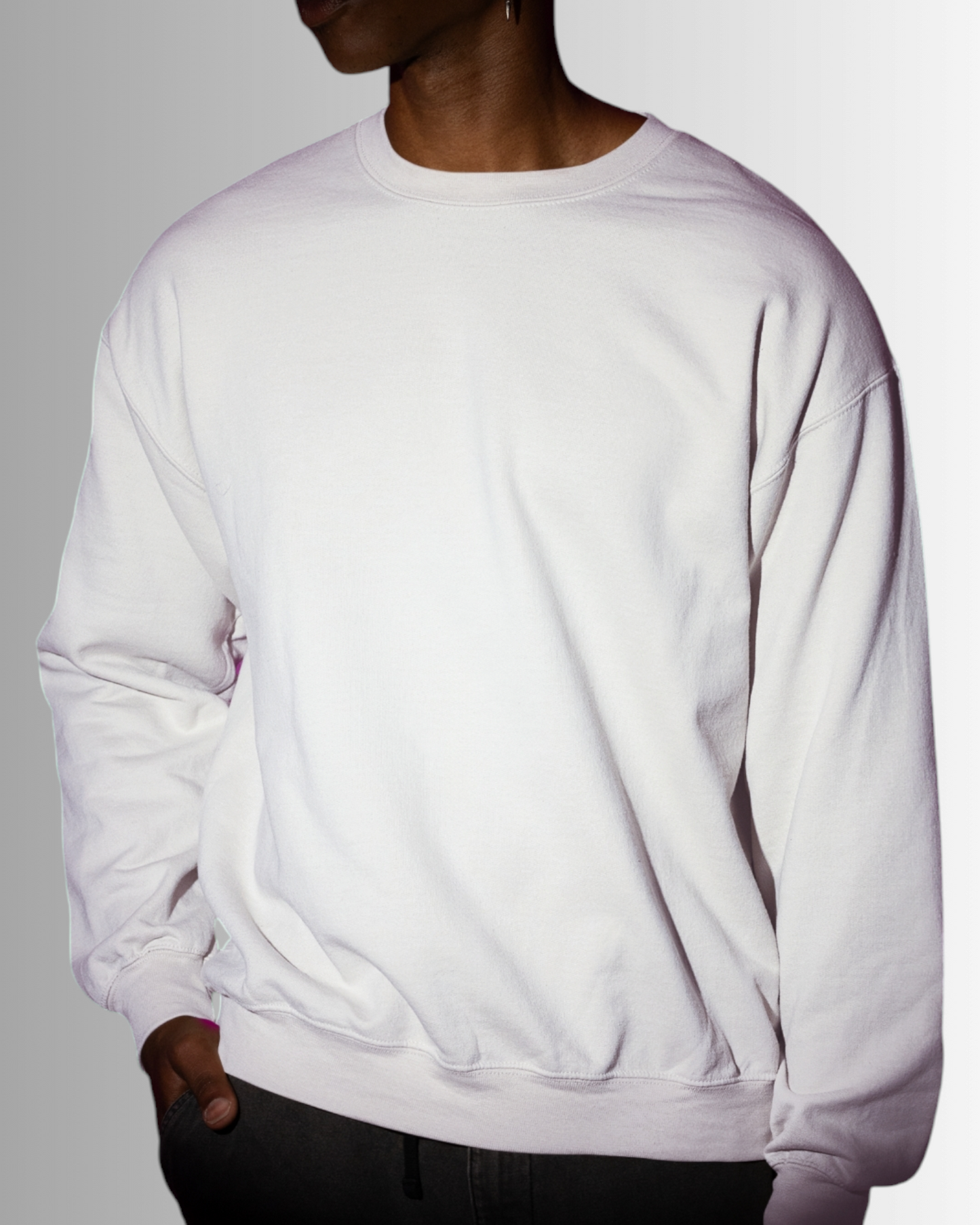 White Cotton Sweatshirt Men's