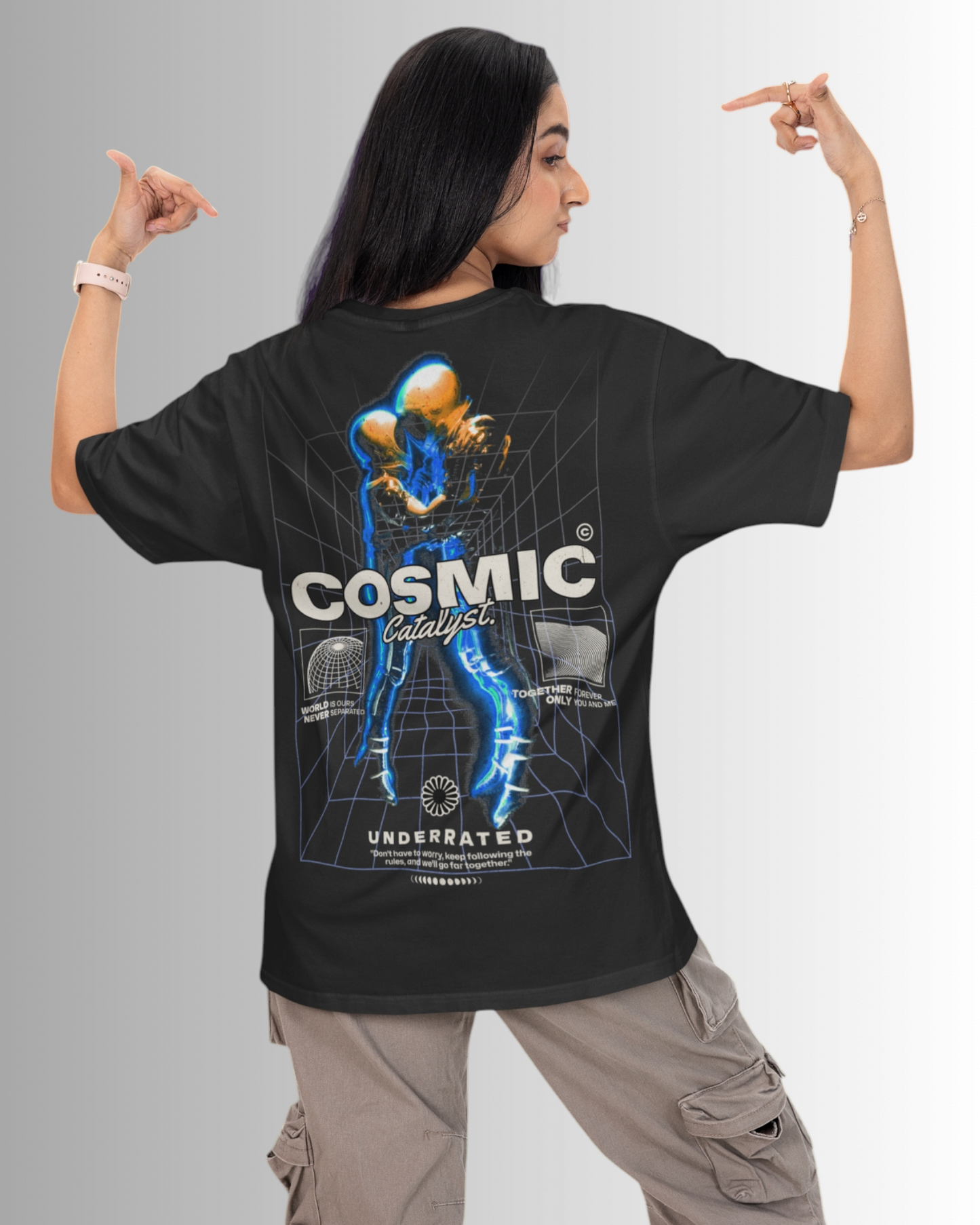 Cosmic Catalyst  Oversized T-shirt