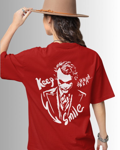 Keep Smile Villain Oversized T-shirt