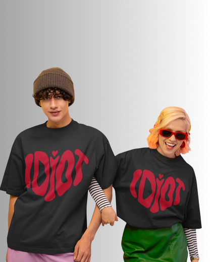 Idiot Heart  Oversized T-shirt - BK