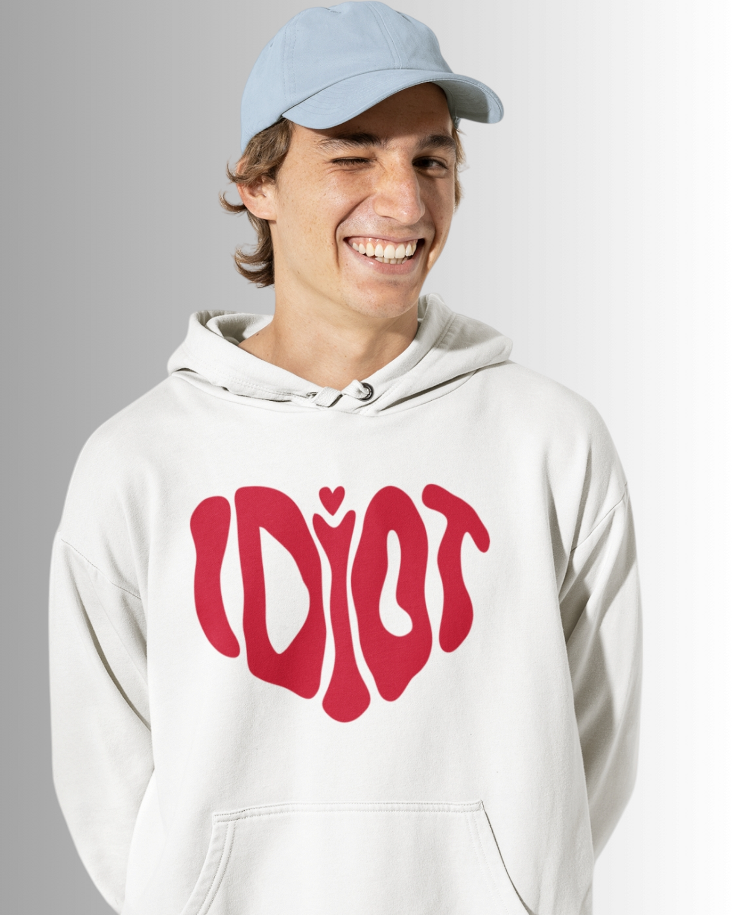 Idiot Heart  Hoddie - White