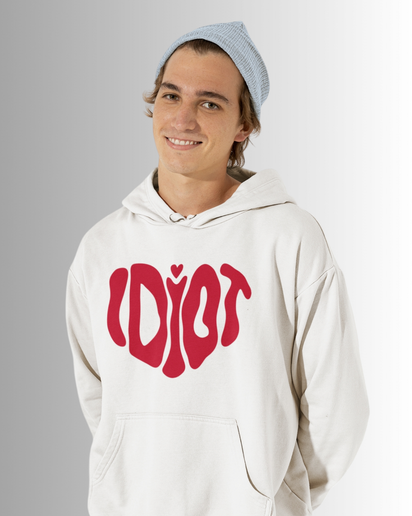 Idiot Heart  Hoddie - White