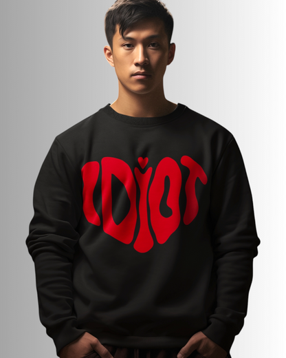 Idiot Heart Sweatshirt - Black