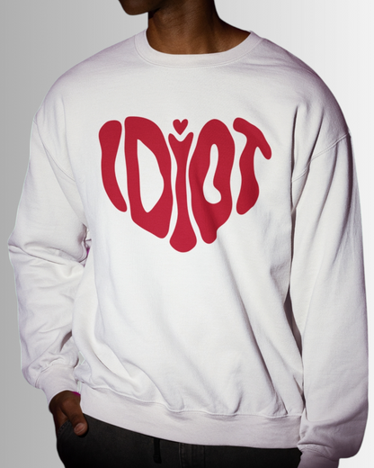 Idiot Heart Sweatshirt - White