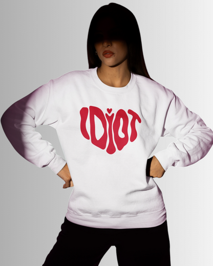 Idiot Heart Sweatshirt - White