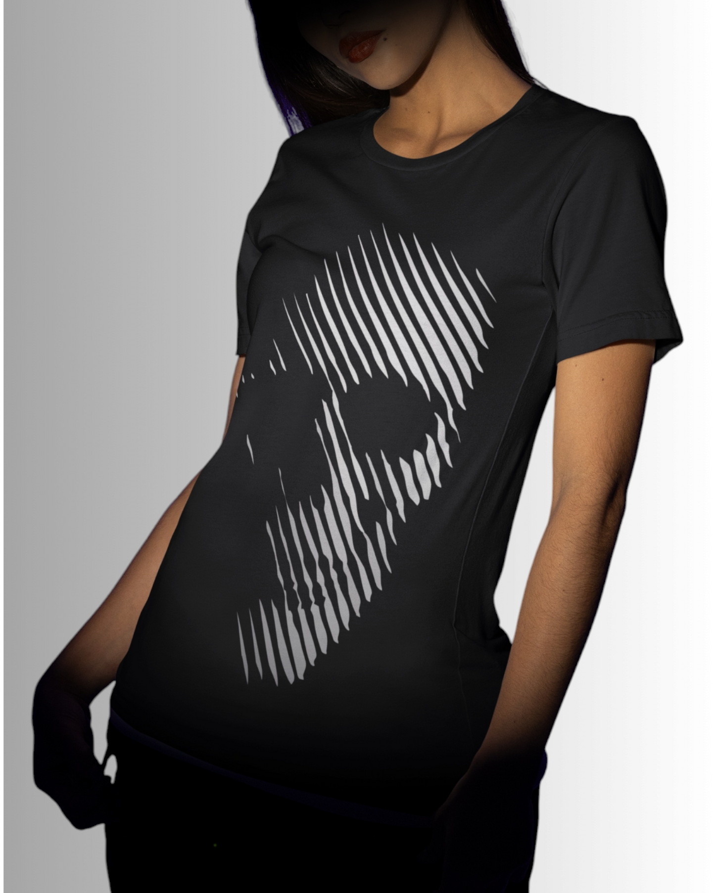 Minimalist Skull Shadow Tee