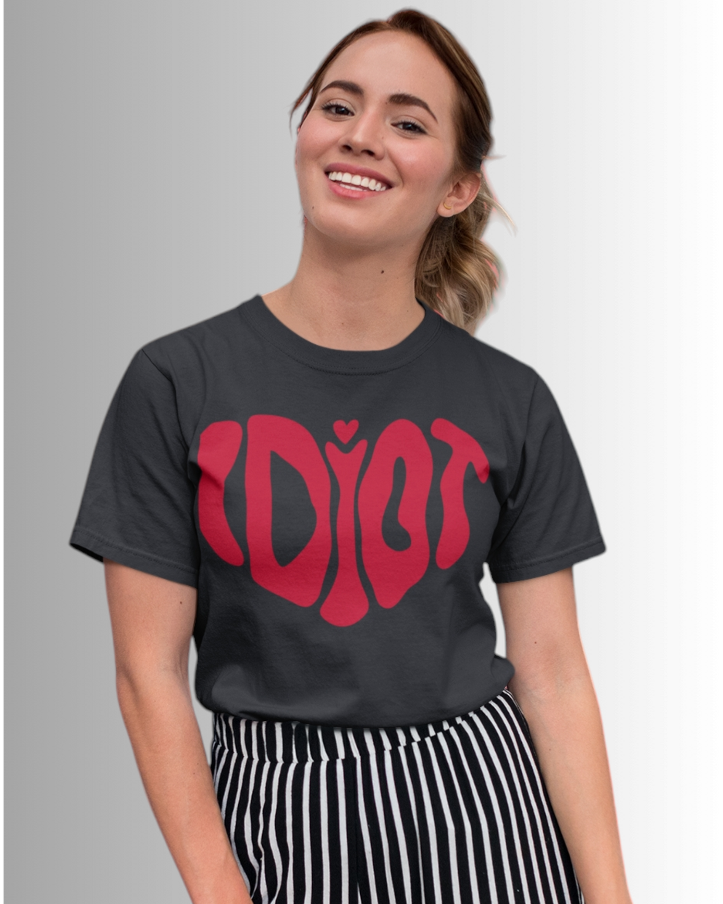 Idiot Heart Graphic Tee - Black