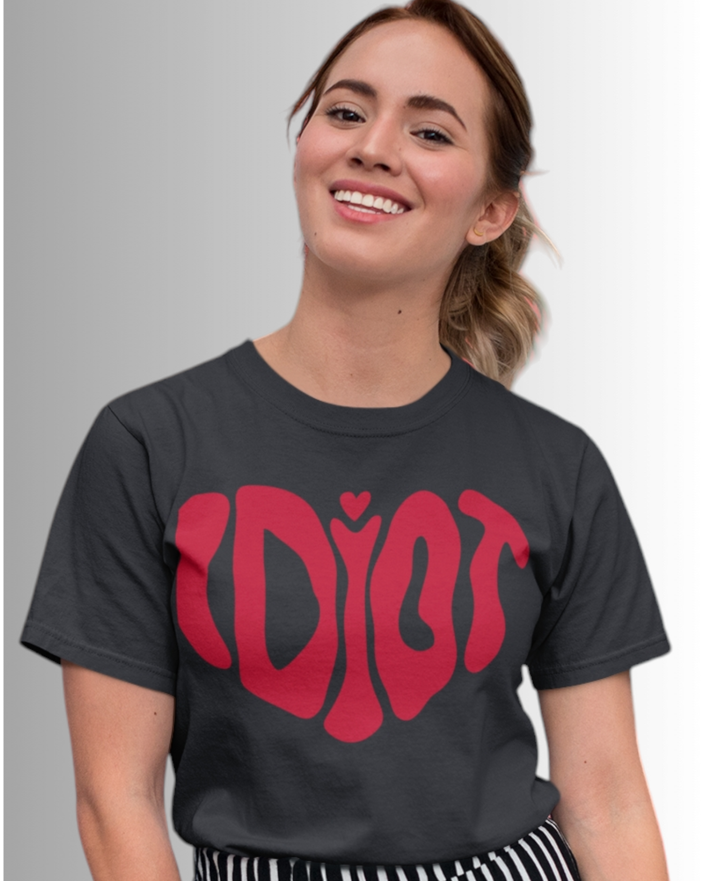 Idiot Heart Graphic Tee - Black