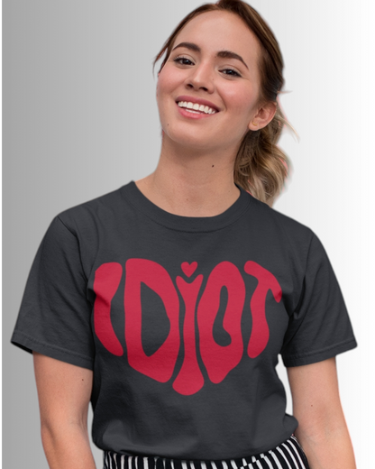 Idiot Heart Graphic Tee - Black