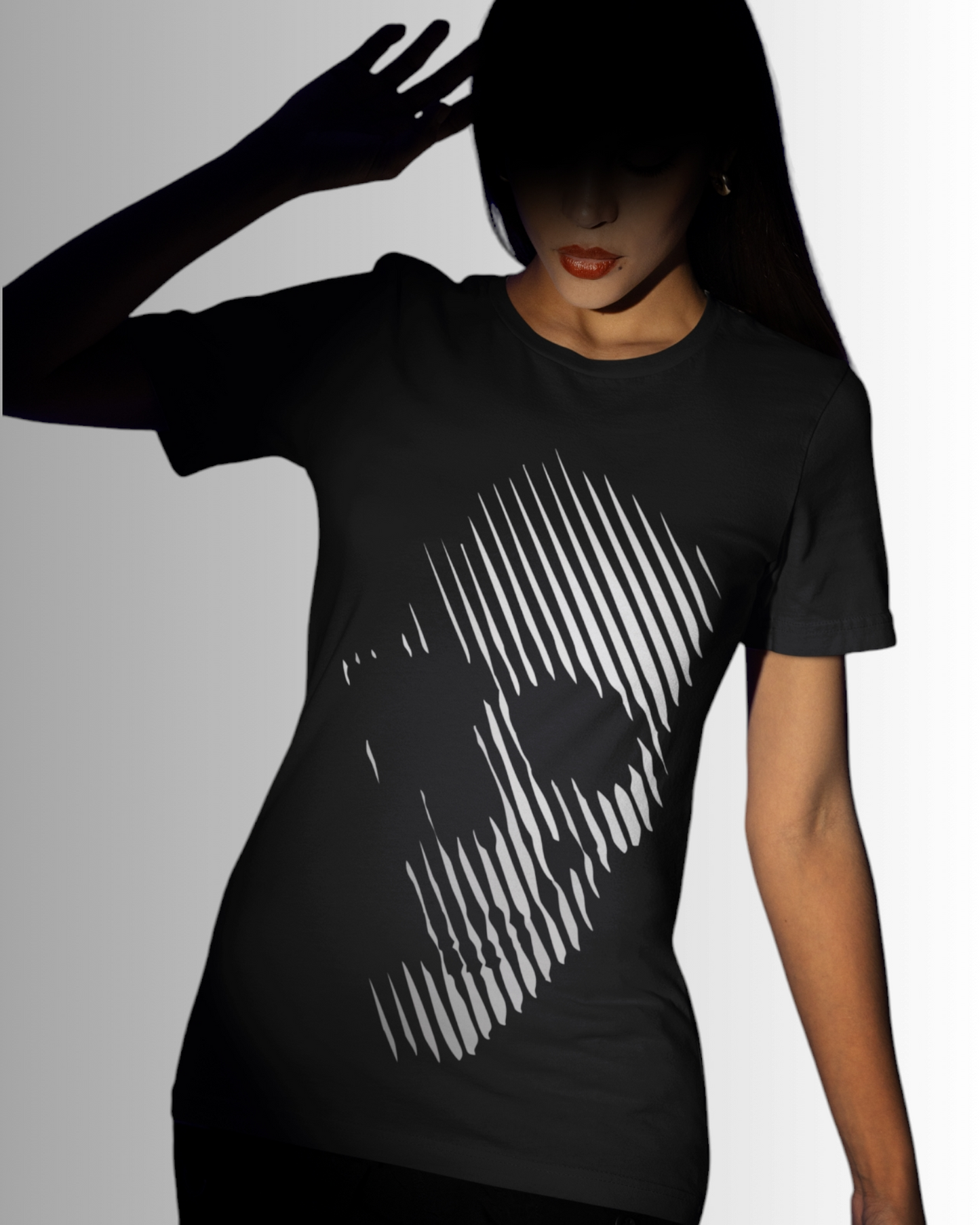 Minimalist Skull Shadow Tee