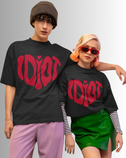 Idiot Heart  Oversized T-shirt - BK