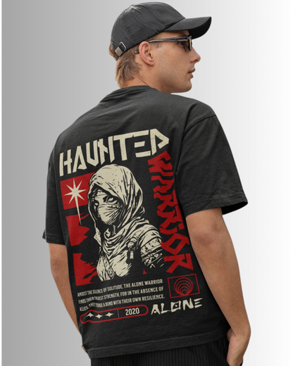 Haunted Warrior Oversized T-shirt - BK