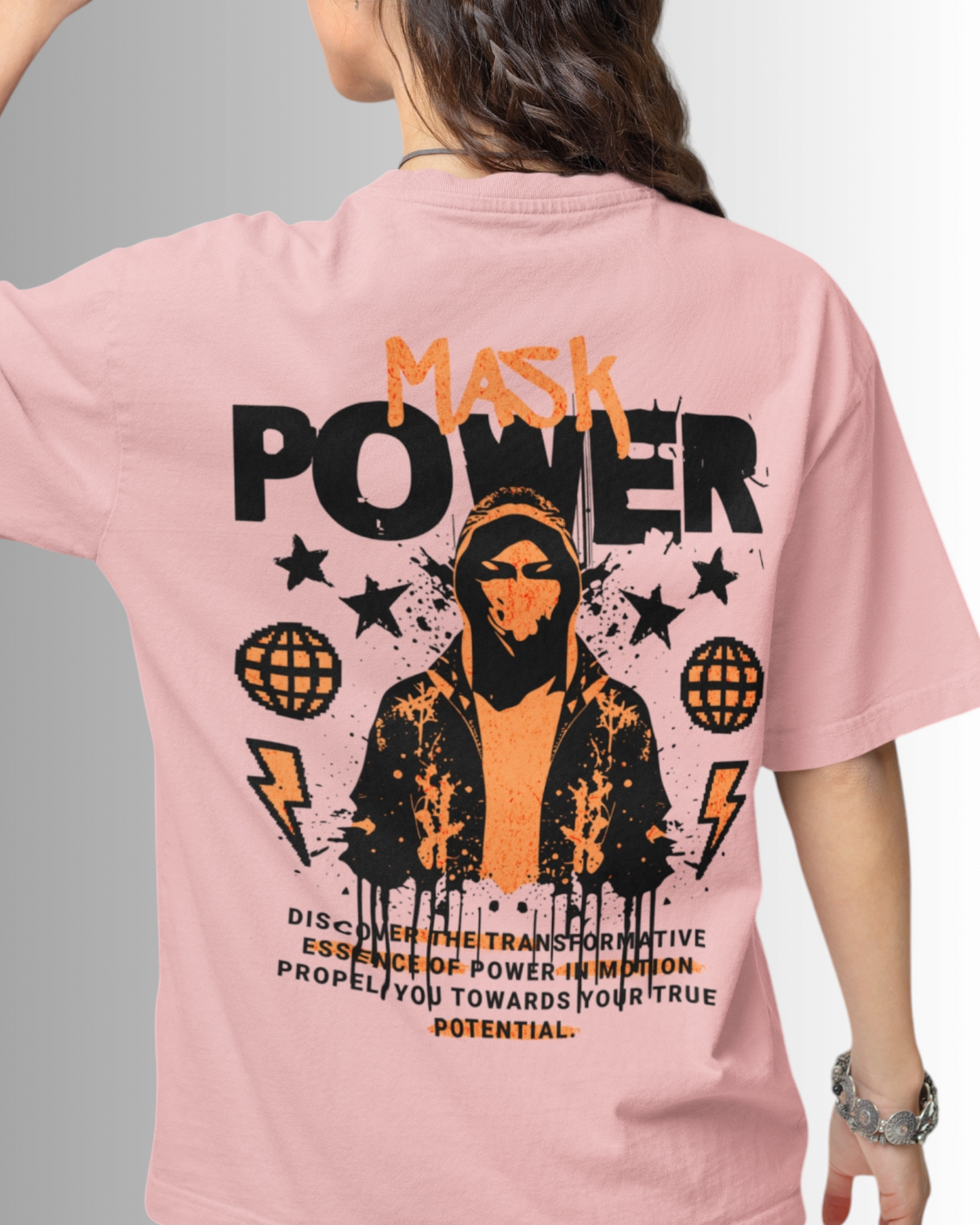 Mask Power Oversized T-shirt