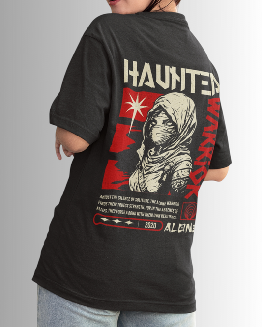 Haunted Warrior Oversized T-shirt - BK