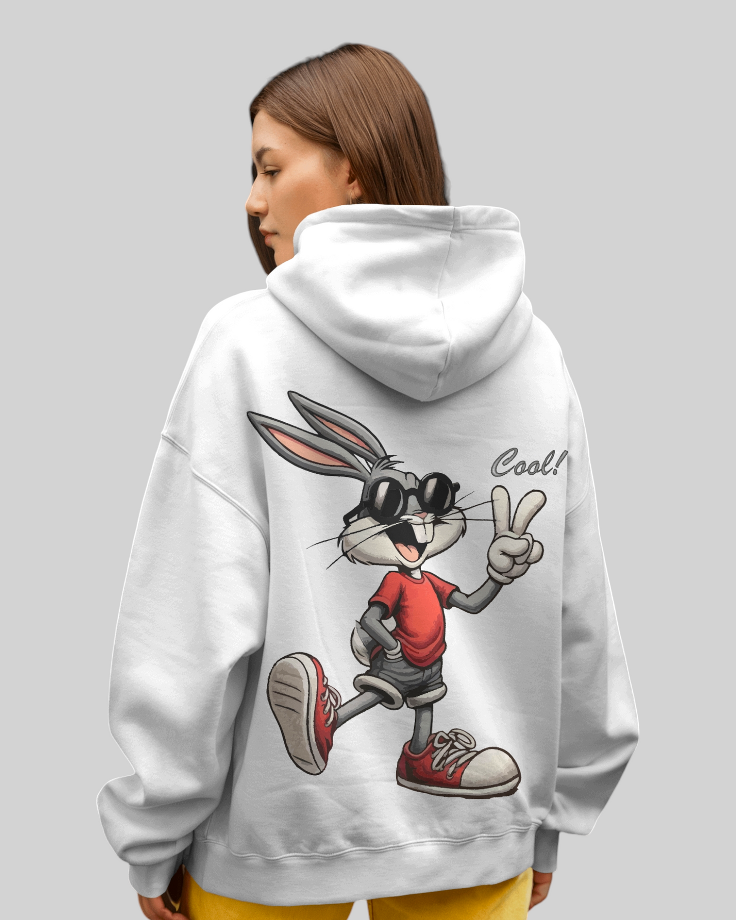 Bugs Bunny – The Happy Rabbit Printed Hoodie