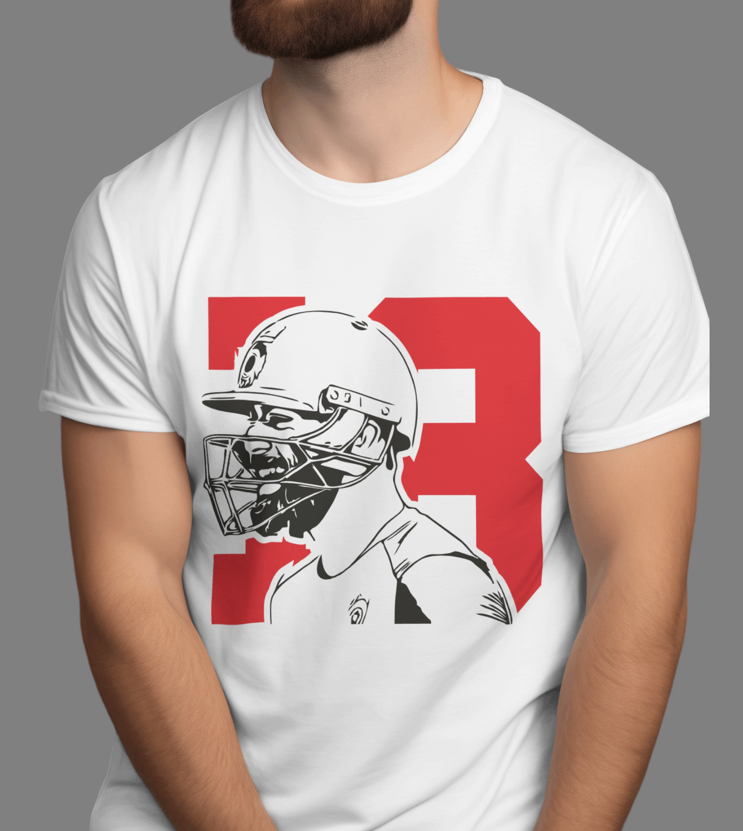 Virat Kohli Printed T-shirt in White