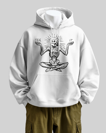 Zen & Unbothered Printed Hoodie